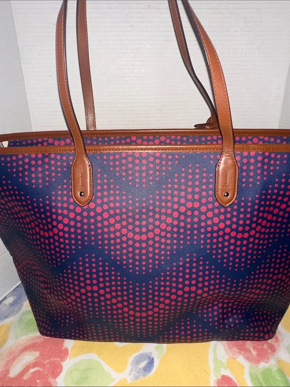 RESERVED Ralph Lauren tote red marine purse tote